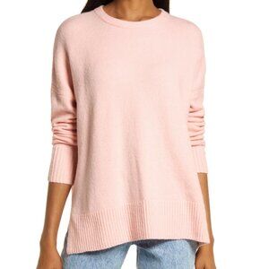 Treasure & Bond Crewneck Pullover Sweater Pink Lotus